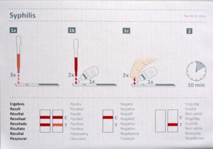 Test Sífilis en sangre, suero o plasma, tira reactiva - Imagen 2